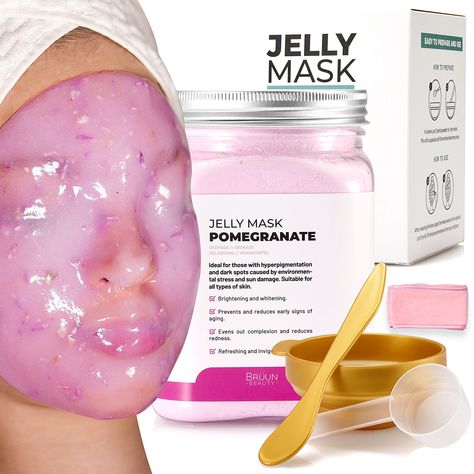 PRICES MAY VARY. 33% EXTRA POWDER: Our Jelly mask jar comes with 33% extra powder. This Skin care face mask is provided in the form of Powder packet which takes its form of Jelly mask upon addition of purified water. SHAPE LESS: They can be applied to any face structure and these skin care masks can be used as an after care with the conjunction of LED Mask (light Therapy). Cruelty free Product: Our product is cruelty free. No animal is harmed for its production also it is not tested on animals. Rubber Face Mask, Face Mask Peel Off, Rose Jelly, Pomegranate Peel, Rubber Mask, Korean Facial, Jelly Mask, Mask Powder, Skin Care Face