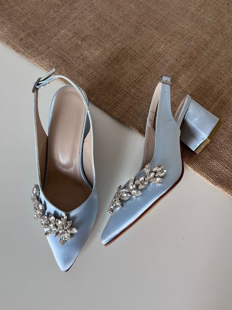 Light Blue Wedding Shoes, Wedding Shoes for Bride, Embroidered Wedding Shoes, Light Blue Block Heels, Bride Block Heel, Ice Blue Shoes - Etsy Light Blue Wedding Shoes, Embroidered Wedding Shoes, Heels Bride, Wedding Shoes Block Heel, Block Heels Wedding, Bride Flats, Blue Block Heels, Blue Bridal Shoes, Wedding Shoes For Bride