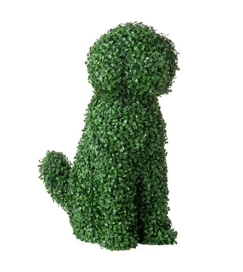 Dog Topiary, Porch Topiary, Dog Garden Statues, 1st House, Artificial Topiary, Dog Garden, Boxwood Topiary, Artificial Boxwood, Bee Garden