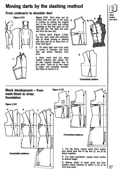 Moving darts by the slashing method Sewing Tailoring, Construction Shirt, Sewing Darts, Making Dresses, Couture Techniques, Leather Factory, Crafts Sewing Patterns, Sewing Bee, Garment Pattern