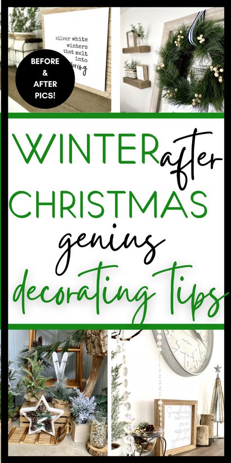 Cheap Winter Decor, Winter Decorations For Home After Christmas, Winter Shelf Styling, Winter Cabin Decor Ideas, Winter Themed Home Decor, January Farmhouse Decor, Indoor Winter Decorating Ideas, Boho Winter Decor Living Rooms, Decorating With Snowmen For Winter