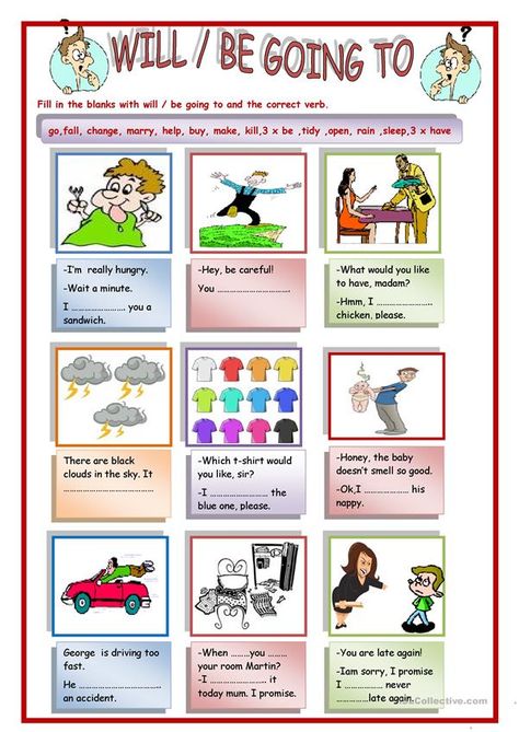 will vs be going to - English ESL Worksheets for distance learning and physical classrooms Distance Formula, Esl Grammar, Biology Worksheet, Writing Equations, Secondary English, Grammar Exercises, Language Goals, English Grammar Worksheets, Grammar Practice