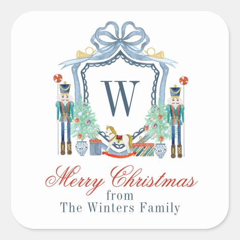 Watercolor Nutcracker, Market Setup, Christmas Stationary, Christmas Squares, Winter Family, Christmas Stationery, Christmas Labels, Shop Watercolor, Christmas Paintings