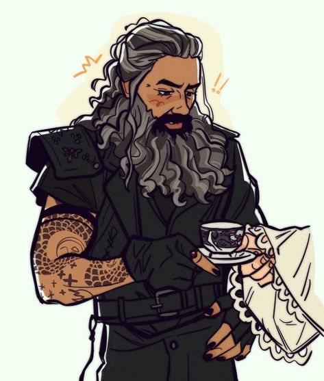 #OurFlagMeansDeath - Twitter Search / Twitter Ofmd Blackbeard Art, Ed Ofmd Fanart, Edward Teach Fanart, Blackbeard Tattoos, Blackbeard Fanart, Blackbeard Ofmd, Ofmd Blackbeard, Tea With Milk, Edward Teach