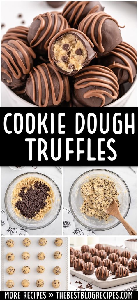 These Cookie Dough Truffles are a quick, no-bake treat with a creamy center and rich chocolate coating. Perfect for parties, gifts, or a sweet snack anytime!