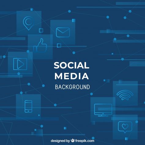 Social media background with flat design... | Free Vector #Freepik #freevector #background Social Media Background, Media Background, Office Background, About Social Media, Street Marketing, Instagram Background, Exhibition Booth Design, Guerilla Marketing, Advertising Ads