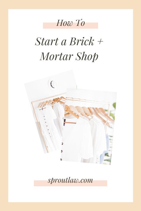 How To Start A Brick And Mortar Boutique, How To Start Your Own Boutique, Brick And Mortar Business Ideas, How To Start A Boutique, How To Start A Boutique Business, Brick And Mortar Boutique, Boutique Names Ideas, Gear Closet, Boutique Business