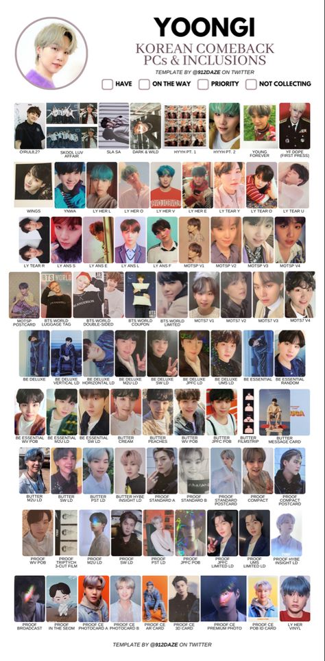 Korean Template, Photo Card Template, Bts Merch, Agust D, Bts Yoongi, D Day, Bts Suga, Bts Jimin, Min Yoongi