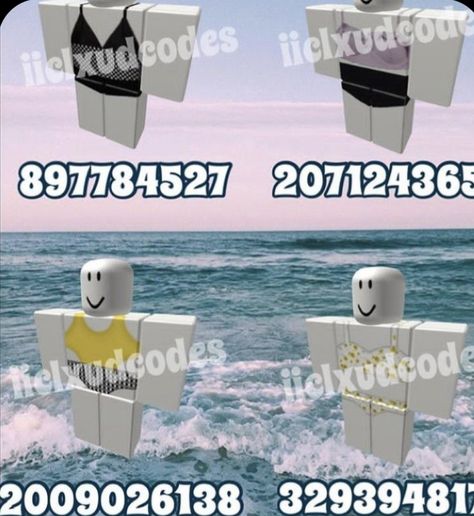 Preppy Swimsuit, Roblox Sets, Aesthetic Swimsuit, Roblox Aesthetic, Code Clothes, Pool Outfits, Pool Party Outfits, Code Wallpaper, Bloxburg Decals Codes