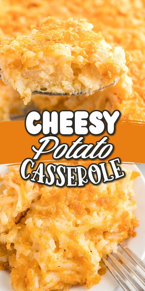 Cheesy Hashbrown Casserole, Casserole Side Dishes, Frozen Hashbrowns, Cheesy Potato Casserole, Cheesy Potato, Hashbrown Recipes, Potato Recipes Side Dishes, Potatoe Casserole Recipes, Potato Recipe