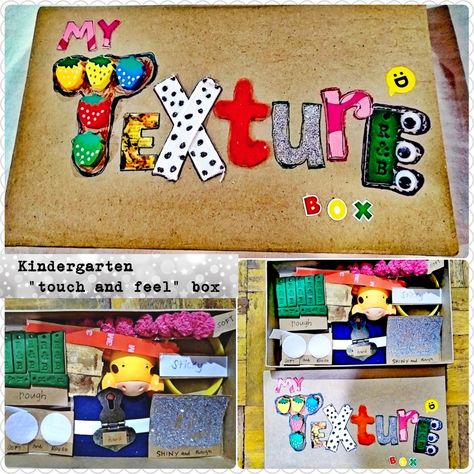 reusing some old stuff in the house to teach kids about different textures : Soft, hard, sticky, rough, smooth, bumpy, rubbery, and elastic �😁 Texture Activity, Hard Crafts, Toddler Class, Old Stuff, Rough Texture, Teach Kids, Class Ideas, Different Textures, Teaching Kids