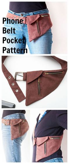 Fanny Pack Sewing Pattern, Belt Bag Pattern, Belt Pocket, Hipster Bag, Diy Jewelry Unique, Bag Belt, Easy Diy Jewelry, Pocket Pattern, Hip Bag