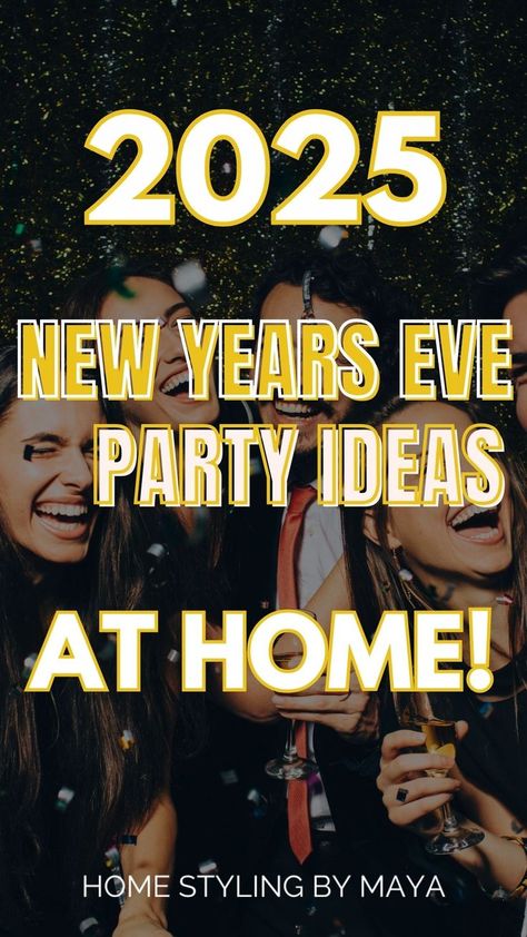 new years eve party ideas 2025, new years eve party games, new years eve party drinks, new years eve party decorations New Years Eve Party Drinks, Home New Years Eve Party, New Years Eve Party Games, Nye Theme, New Years Eve Party Decorations, New Years Eve Party Ideas, Party Ideas For Adults, Party Games For Adults, New Years Eve Games