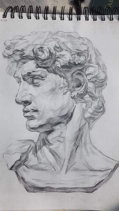 People Drawing Realistic, Sketchbook Ideas Person, Study Sketches Drawing, Greek Statues Sketches, Human Figure Sketching, Art Class Sketches, Cool Drawing Sketches, Male Features Drawing, Old Art Drawing