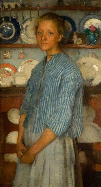 Sir George Clausen - 394 artworks - Art Renewal Center George Clausen, English Artists, Art Uk, Paintings I Love, City Life, Figure Painting, Figurative Art, Portrait Art, Artist At Work