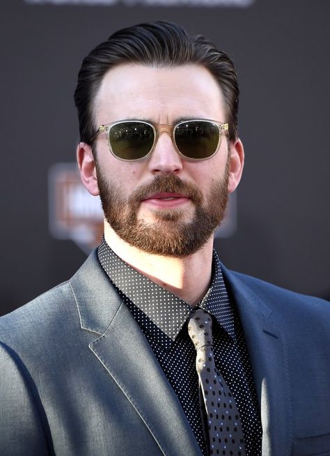 Pin for Later: The Cast of Captain America Is So Hot, It Almost Hurts to Look at Them Chris Evans Tattoos, Christopher Robert Evans, Christopher Evans, Team Cap, Robert Evans, Captain America Civil, Chris Evans Captain America, Actor Picture, Wearing Sunglasses