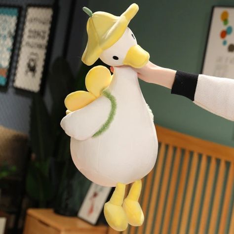 US $8.55 42％ Off | 1pc 35/40/55cm Duck Doll Flower Duck Plush Toy Stuffed Animal Plush Toy Best Gift Kawaii Plushie Toy Simulation Funny Doll Kawaii Duck, Funny Doll, Duck Doll, Kawaii Flower, Kawaii Pillow, Duck Toy, Soft Stuffed Animals, Little Duck, Kawaii Plush