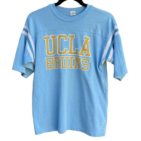 Check out UCLA Bruins Baby Blue Vintage 70s Ringer Retro Football Cotton Style Tee Shirt M, the latest item I added on eBay! #eBay #eBaySeller https://www.ebay.com/itm/364969201417?mkcid=16&mkevt=1&ssspo=P3fgdjoxTQi&ssuid=P3fgdjoxTQi&media=IG&widget_ver=freya&mkrid=711-127632-2357-0&sssrc=4256139&jobId=9ef1a4b9-5a4e-40be-a6e2-e7699a27cf5e #vintageshop #vintagefashion #retro #vintagestyle #oldschool #vintageclothing #streetwear #ucla #uclagrad #uclaalumni #uclabruins #uclafootball #vintage #r... Vintage Tee Shirts, Ucla Bruins, Retro Football, Blue Vintage, Streetwear Outfit, Cotton Style, Fashion Tees, Vintage Tees, Vintage 70s