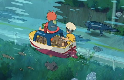 It ... Studio Ghibli Ponyo Wallpaper, Image 3d, Studio Ghibli Movies, Studio Ghibli Art, Ghibli Art, Ghibli Movies, Hayao Miyazaki, Miyazaki, Wallpaper Pc