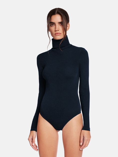 Represent Clothing, Designer Tights, Outfit Essentials, Elegant Jacket, Body Outfit, Turtleneck Bodysuit, Body Suit Outfits, Turtleneck Long Sleeve, Cotton Bodysuit