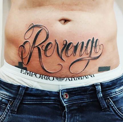 Revenge Tattoo, Lettering Chicano, Infinity Tattoo, Fish Tattoos, Jesus Fish Tattoo, Revenge, Tattoos