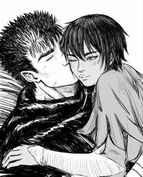 Guts Casca, Morning Kiss, Anime Devil, Anime Cover Photo, Matching Profile Pictures, Anime Couples Drawings, Funky Art, Manga Art, Aesthetic Anime