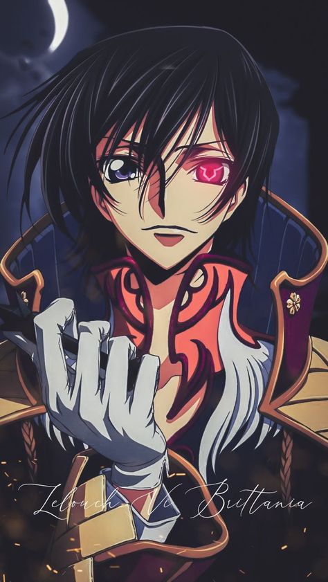 Lelouch vi Britannia is the main protagonist of Code Geass. After he was exiled, he used the alias Lelouch Lamperouge. He was the Eleventh Prince of the Holy Britannian Empire and the son of the 98th Emperor of Britannia, Charles zi Britannia. He was also the leader and founder of The Black Knights and the real identity of Zero. Code Geass Lancelot, Code Geass Lelouch, Lelouch Vi Britannia, Lelouch Lamperouge, Most Hated, Code Geass, Anime Character, Anime