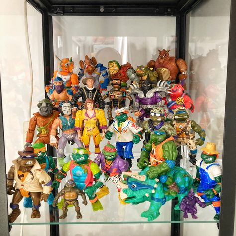 My collection of vintage Teenage Mutant Ninja Turtles from Playmates toys 80s and 90s Vintage Ninja Turtles, Ninja Turtles Movie 1990, Teenage Mutant Ninja Turtles Toy, Tmnt 2012 Figures, Ninja Turtle Toys, Ninja Turtles Action Figures, Mutant Ninja, Teenage Mutant, Teenage Mutant Ninja