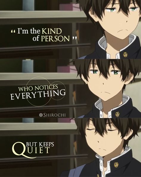 Hyouka Quotes, Materi Bahasa Jepang, Anime Love Quotes, Manga Quotes, Savage Quotes, Anime Quotes Inspirational, Really Deep Quotes, Warrior Quotes, Anime Jokes