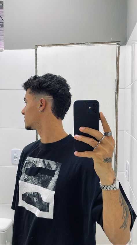 Top 50 Trendy & Cool Men's Fade Haircuts: Detailed Gallery | 50 Best Fade Haircuts for Men (Detailed Gallery) | Aesthetic Hairstyles For Men Mohawk Haircut Mens, Mullet Design Men, Alucin Haircut, Men’s Modern Mullet Short, Brazilian Haircut, Mid Taper Mullet, Short Mohawk Fade, Mid Burst Fade, Short Mullet Mens