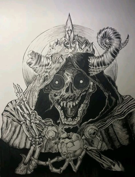 The Lich, Crayon Drawings, Pencil Crayon, My Way, Crayon, High School, Pencil, Tattoos