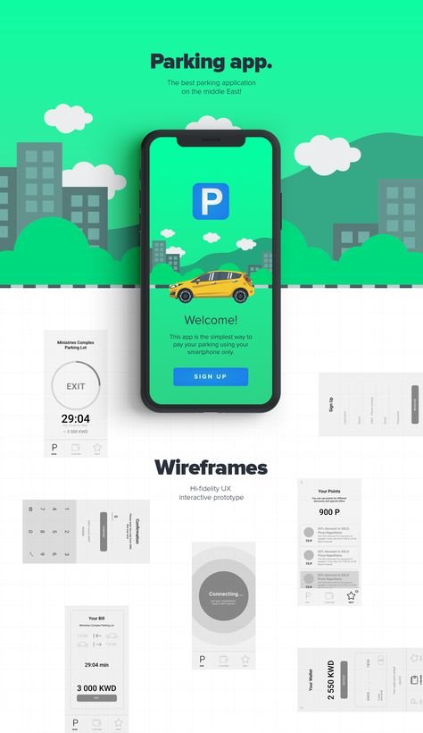 Parking App Design, App Poster Design, App Poster, Ui Design App, App Ads, Parking App, Ux Design Mobile, Ui Design Mobile, Ux App Design