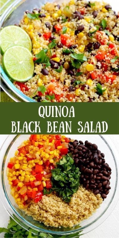 Quinoa Black Bean Salad, Clean Lunch, Black Bean Salad Recipe, Quinoa Recipes Easy, Quinoa Recipes Healthy, Black Bean Quinoa, Black Bean Recipes, Black Bean Salad, Bean Salad Recipes