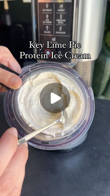 Kelsey Preciado on Instagram: "Comment “recipe” and I’ll DM you the recipe!! 
🍋‍🟩🍋‍🟩
Key Lime Pie Protein Ice Cream in the Ninja Creami- a dream come true!!! This is one of my favorites I’ve ever made. Tart, sweet, creamy - it has it all!
.
.
#proteinicecream #proteinpacked #ninjacreami #icecream #keylimepie" Key Lime Pie Protein Ninja Creami, Ice Cream Mix, Protein Ice Cream, Ninja Creami, Lime Pie, Key Lime Pie, A Dream Come True, Key Lime, Daily Meals