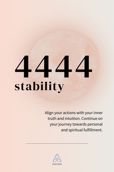 Encountering the 4444 angel number signifies a profound and deep spiritual meaning and message, urging you to align your actions with your inner truth and intuition. This powerful number sequence offers guidance, reassurance, and encouragement on your journey towards personal and spiritual fulfillment.  The repeated appearance of the number 4 in this sequence amplifies its energies and influences, highlighting the importance of perseverance, responsibility, and inner wisdom. 4444 Angel Number Meaning, 4444 Meaning, 4444 Angel Numbers, 4444 Angel Number, Spiritual Fulfillment, Number Quotes, The Number 4, Angel Number Meaning, Twin Flame Relationship