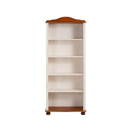 Beautiful eye-catcher with natural charm! This classic natural bookshelf scores with a tasteful design and ample storage space. Several open compartments on solid shelves offer ample space for books, crockery or pretty decorative arrangements. A beautifully curved frame and decorative wooden feet round off the successful appearance of the attractive wall shelf. Regarding the coloring and processing of the high-quality furniture, there are various variants to choose from, so that personal preferences and the existing interior can be optimally considered. The solid wood used stands out with its individual structure and visually appealing grain. The home office shelf can be optimally integrated into a wide variety of living styles and is able to create a classic ambience. Additionally, the bo Blue Bookshelves, Classic Shelves, Decorative Bookshelves, Home Office Shelves, Bookcase White, Nursery Bookshelf, White Bookshelves, Vintage Bookshelf, Decorative Shelving