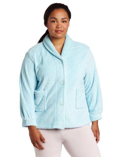 Casual Moments Womens Plus Size Shawl Collar Bed Jacket Aqua 3XL -- Check out the image by visiting the link.Note:It is affiliate link to Amazon. Elegant Midi Evening Dresses, Bed Jacket, Best Pajamas, Cotton Bras, Party Skirt, Short Sleeve Tunic, Clothing Brands, Homecoming Dresses Short, Plus Dresses