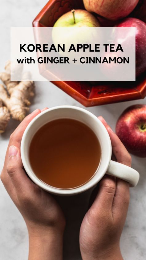 Tea With Ginger, Tea Drink Recipes, Cinnamon Tea, Apple Tea, Usa Food, Ginger And Cinnamon, Winter Drinks, Tea Recipes, Junk Food