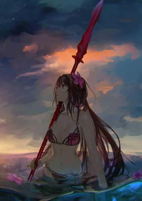 Scathach/Kuroka - Imgur Fate Assassin, Scathach Skadi, Fate Scathach, Type Moon Anime, Scathach Fate, Fate Art, Fate Servants, Fate Stay Night Anime, Fate Apocrypha