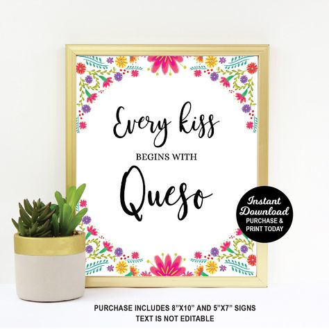 Fiesta Bridal Shower Decorations, Mexican Bridal Showers, Fiesta Bridal Shower, Printable Party Decorations, Color Printer, Bridal Shower Signs, Printing Shop, Office Depot, Bridal Shower Decorations