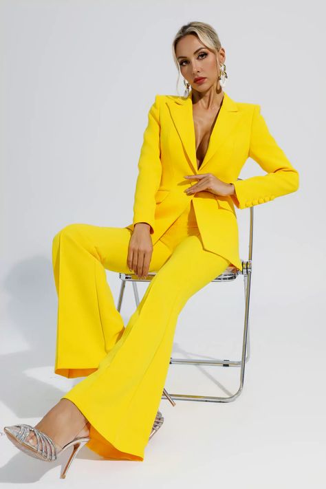 Yellow prom suit