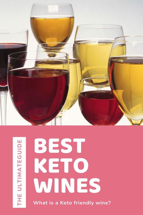 What is a Keto friendly wine? Click here to find out! In this ultimate guide to the best Keto wines, you'll see the best Keto wines, wines to avoid on the Ketogenic diet and the top 2 best Keto wine brands. #keto #ketodiet #ketowine #ketogenic Keto Wine, Keto Diet Drinks, Carb Counter, Saturated Fats, Keto On A Budget, Wine Variety, Dry Wine, Ketosis Diet, Low Carb Dessert