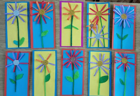 Mothers day Flowers Kids craft Card Čestitke 8. Mart Mame Čestitke Za 8 Mart, Cestitke Za 8 Mart, 8 Mart Ideas, Flowers Kids Craft, 8. Mart, Art Ideas For Kids, 8 Mart, Craft Card, Mothers Day Flowers