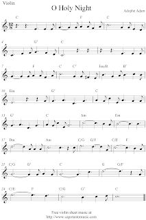 Free Printable Sheet Music: O Holy Night, free Christmas violin sheet music notes Christmas Violin, Beginner Sheet Music, Sheet Music For Beginners, Music For Beginners, Viola Music, Free Printable Sheet Music, Easy Sheet Music, Violin Songs, Harps Music