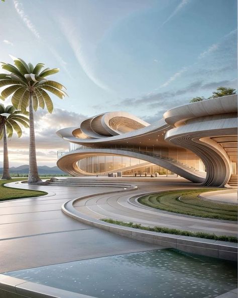 Rhino Architecture, Bookstore Design, Water Architecture, Resort Plan, Urban Design Graphics, Parametric Architecture, Generative Design, Modern Architects, Parametric Design