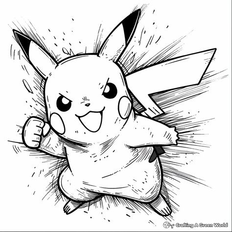 Pikachu Black And White, Pikachu Stencil, Pokemon Pikachu Art, Pokemon Art Draw, Comic Line Art, Pikachu Sketch, Pikachu Coloring, Cartoon Tattoo Ideas, Pikachu Tattoo