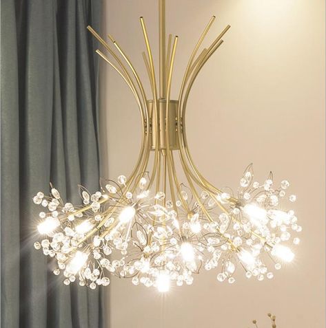 Chandelier Small Living Room, Girl Chandelier Bedroom, Office Chandelier Ideas, Bedroom Chandelier Ideas, Tub Chandelier, Girls Room Chandelier, Kitchen Chandelier Lighting, Starry Ceiling, Bedroom Chandeliers