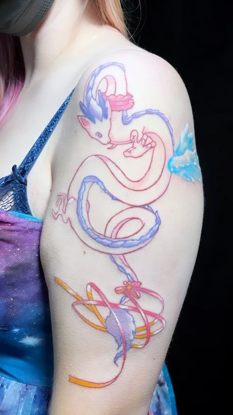 Kawaii Dragon Tattoo, Kawaii Dragon, Favorite Tattoos, Kawaii Tattoo, Friend Tattoos, I Feel Pretty, Feel Pretty, First Tattoo, Tattoo Inspo