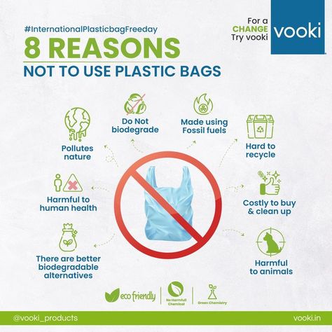 We use plastic in our everyday hustle, but what happens to them when they get thrown away? While we might think that throwing them in the trash is the end of the story, it’s actually just the beginning of problems. Plastic bags are a huge cause of biodiversity degradation on a global scale. Here are 8 reasons why we need to stop using plastic bags. City Clean, Green Chemistry, Use Of Plastic, Eco Friendly Bags, Plastic Bags, Plastic Bag, We Need, Chemistry, Biodegradable Products