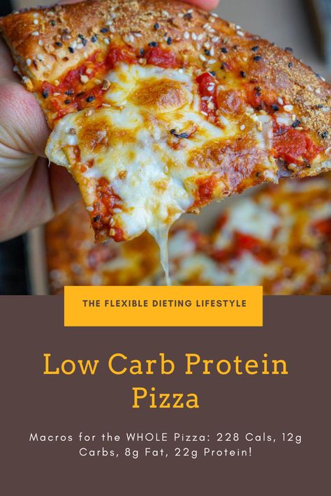 Low Carb Macros, Macros Diet Recipes, Flexible Dieting Lifestyle, Low Calorie Pizza, Low Sugar Diet Recipes, Protein Pizza, Low Calorie Protein, Dinner Recipes Healthy Low Carb, Macro Nutrition